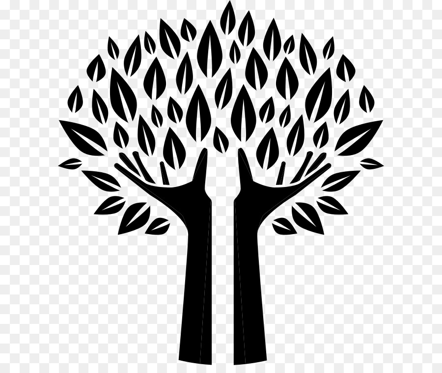 Arbre，Mains PNG