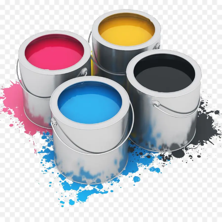 Seaux De Peinture，Couleurs PNG