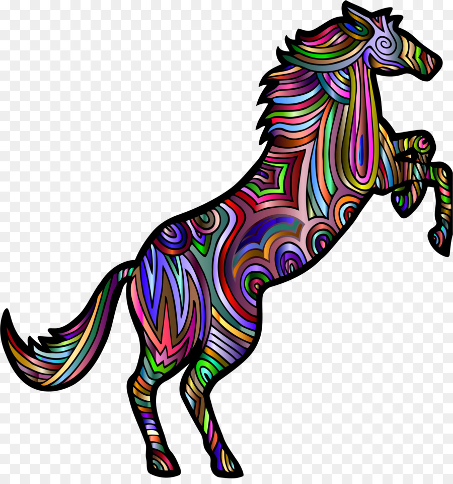 Cheval Coloré，Cheval PNG