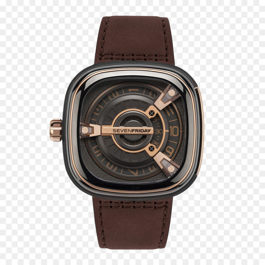 Montre，Bracelet En Cuir PNG