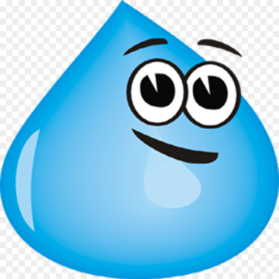 Goutte D'eau Bleue，Dessin Animé PNG