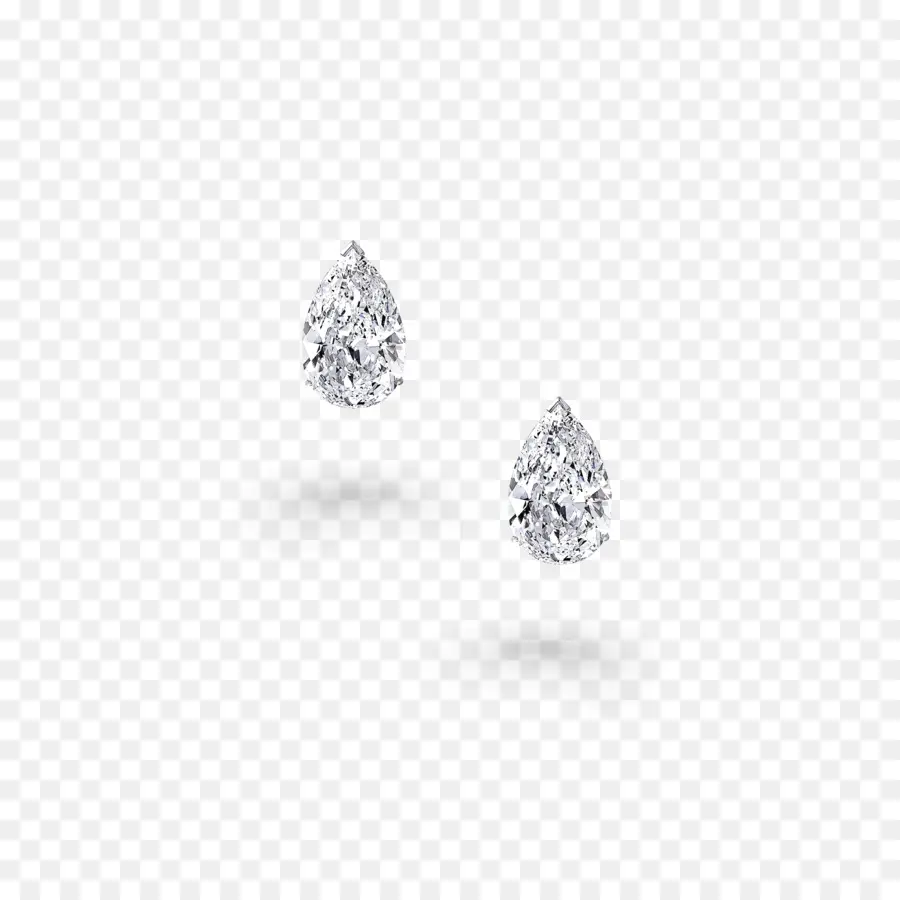 Boucles D'oreilles En Diamant，Larme PNG