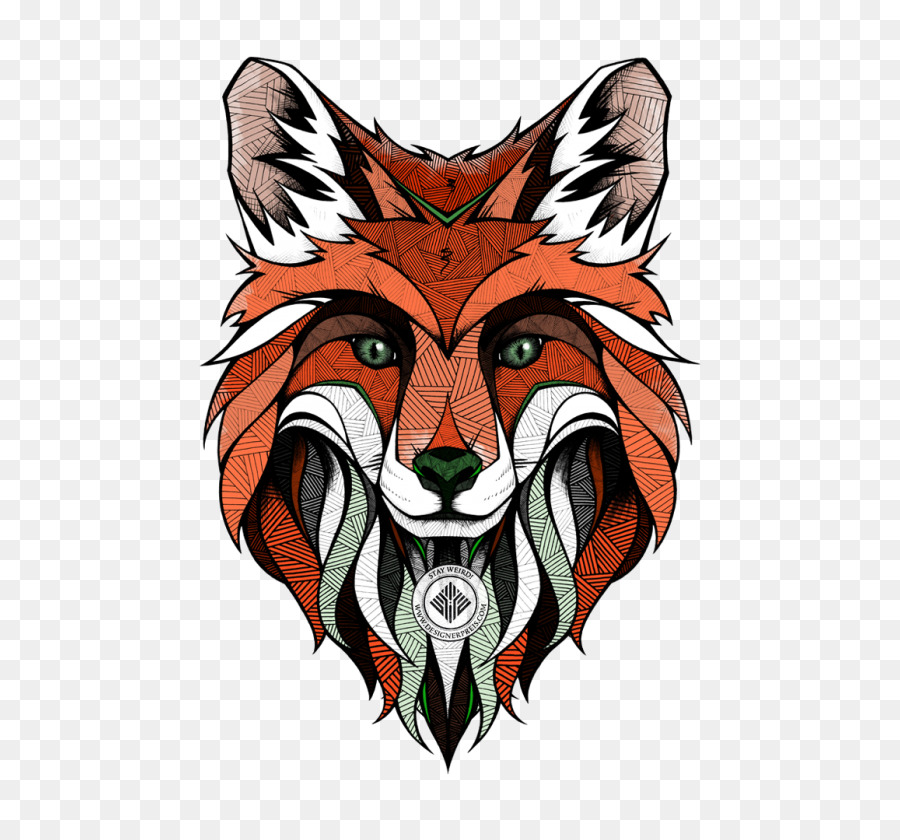 Illustration De Renard，Géométrique PNG