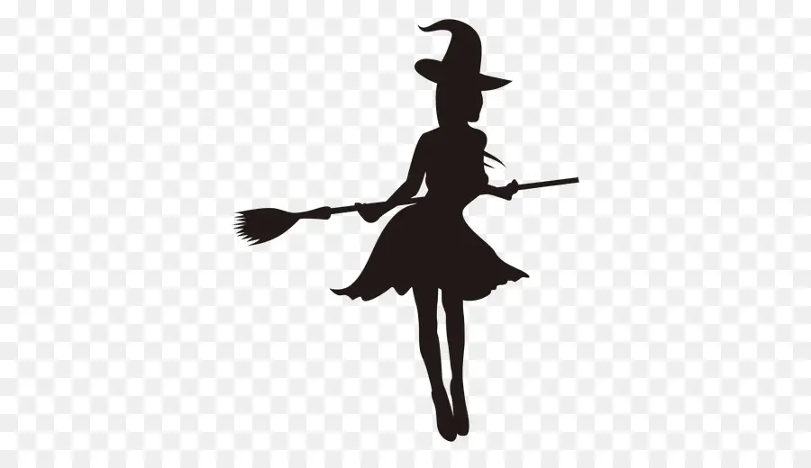 Sorcière Silhouette，Sorcière PNG