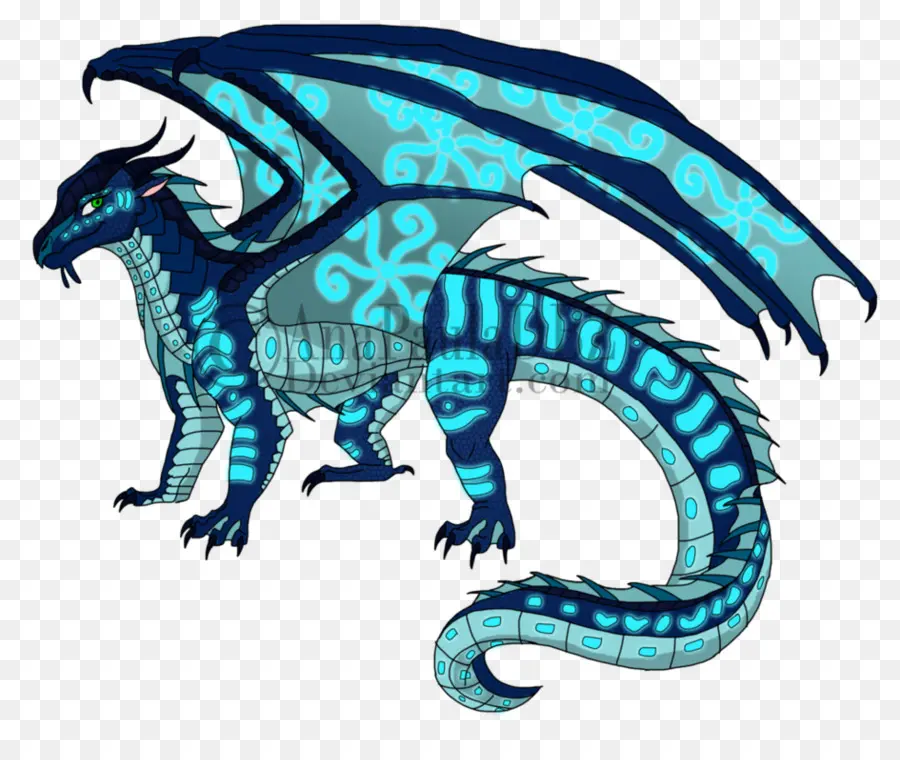 Dragon Bleu，Ailes PNG