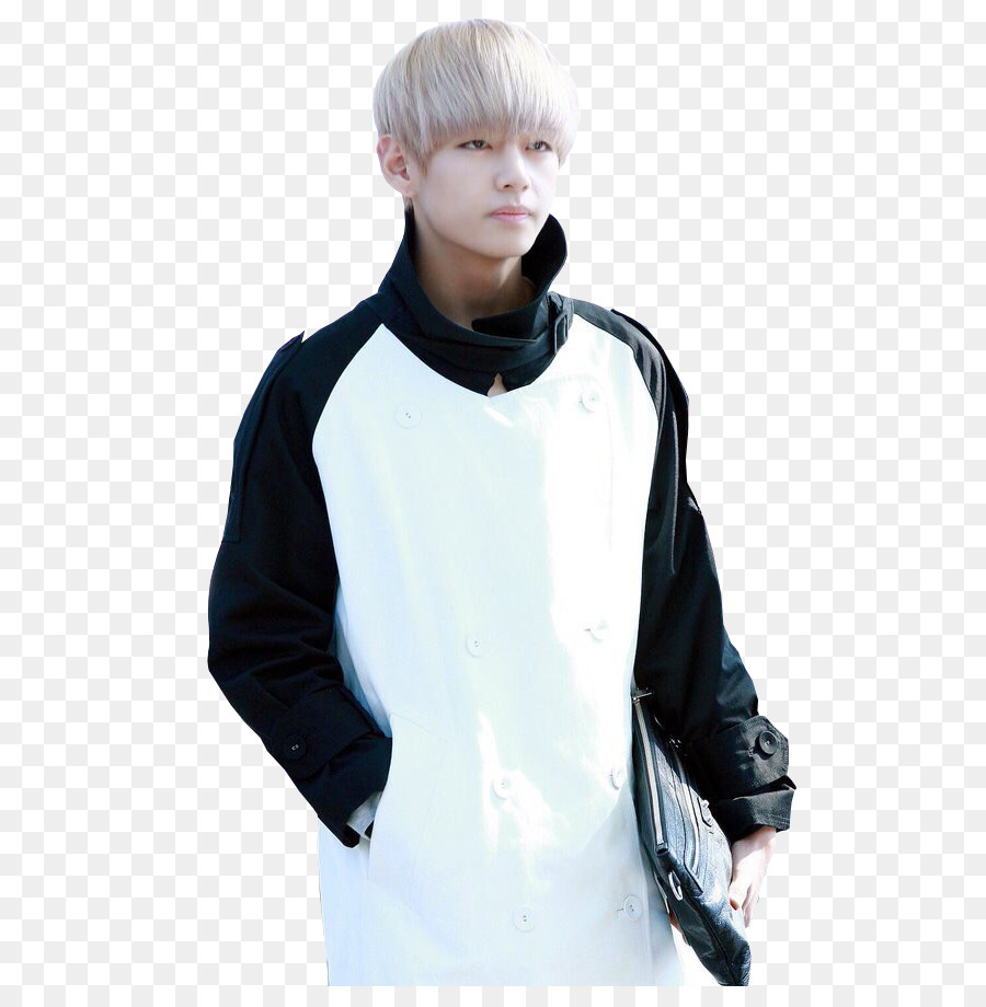 Personne En Manteau Noir Et Blanc，Mode PNG