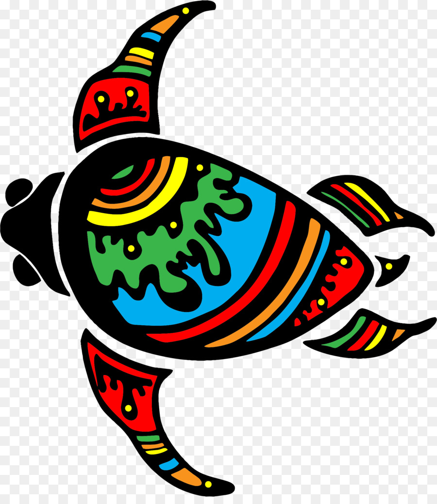 Tortue Colorée，Modèle PNG