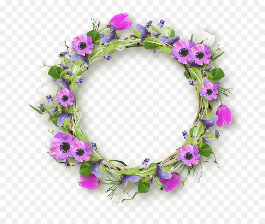 Couronne Florale，Fleurs PNG