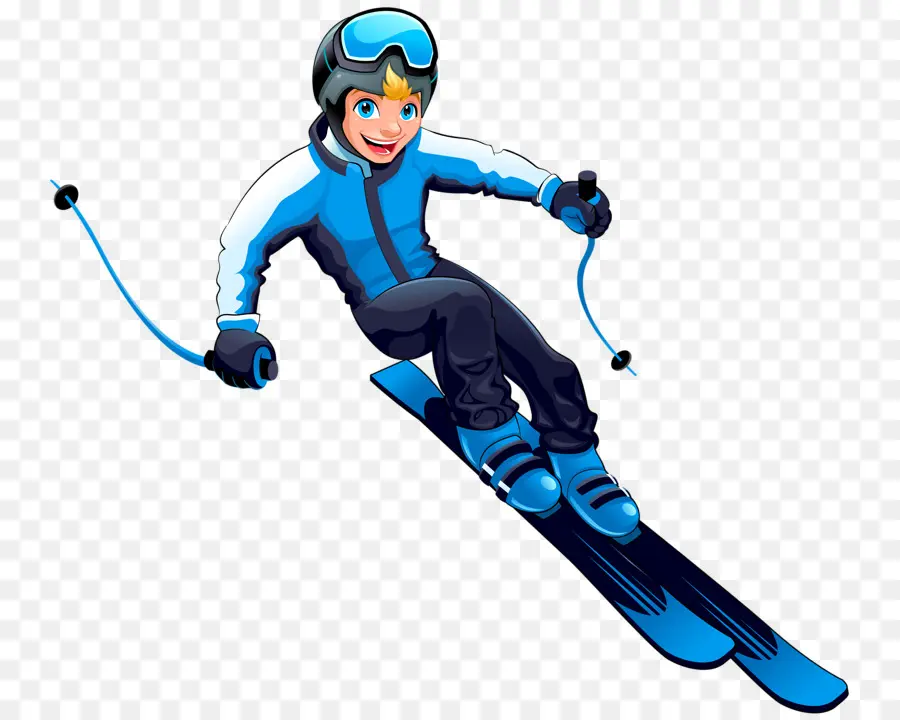 Ski，Dessin Animé PNG