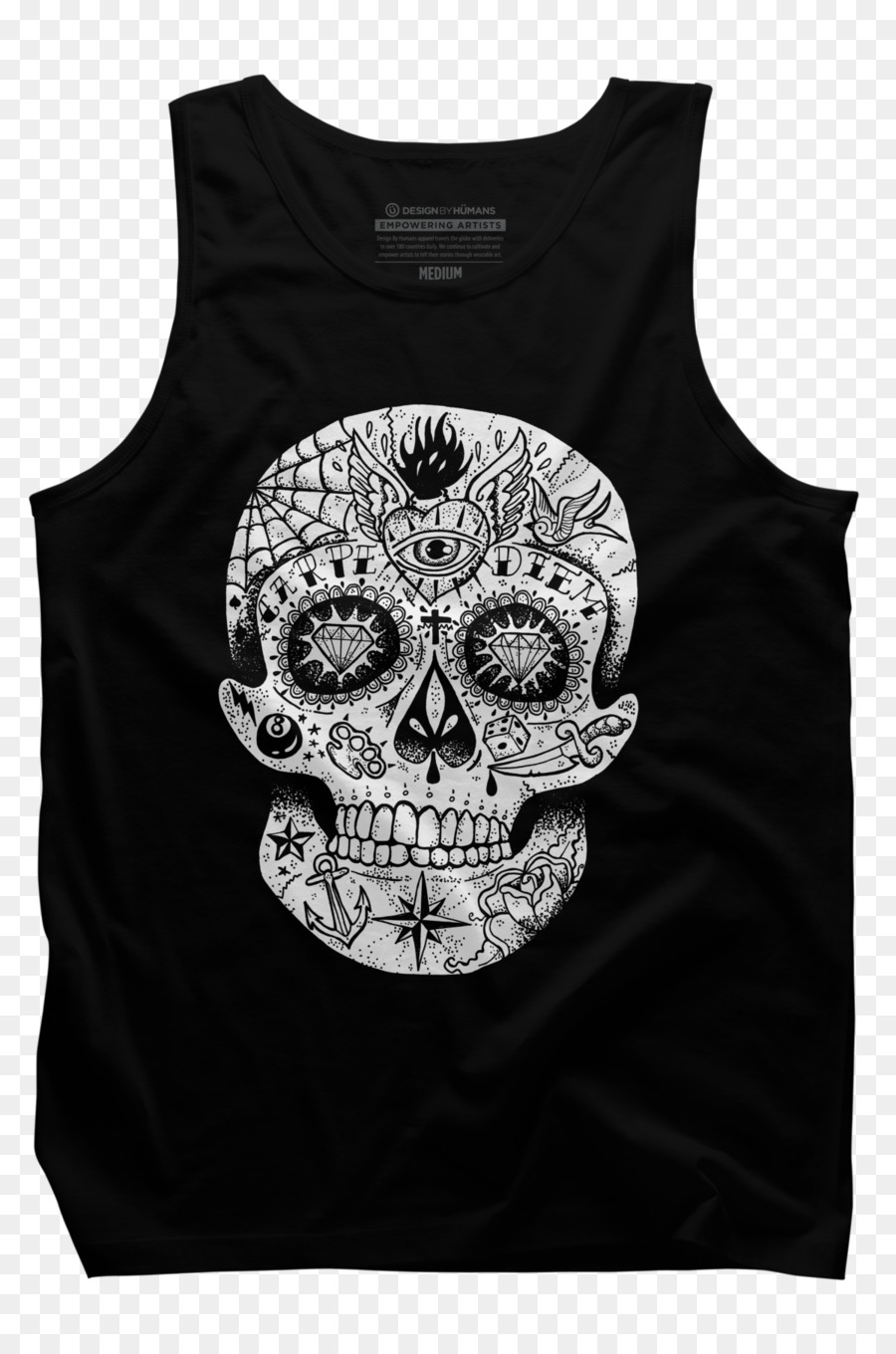 T Shirt，Calavera PNG