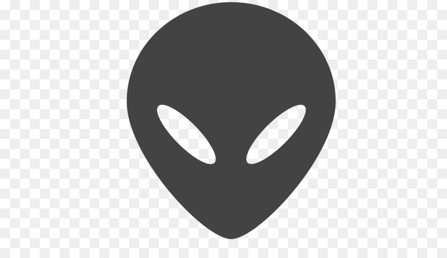 Tête D'extraterrestre，Noir PNG