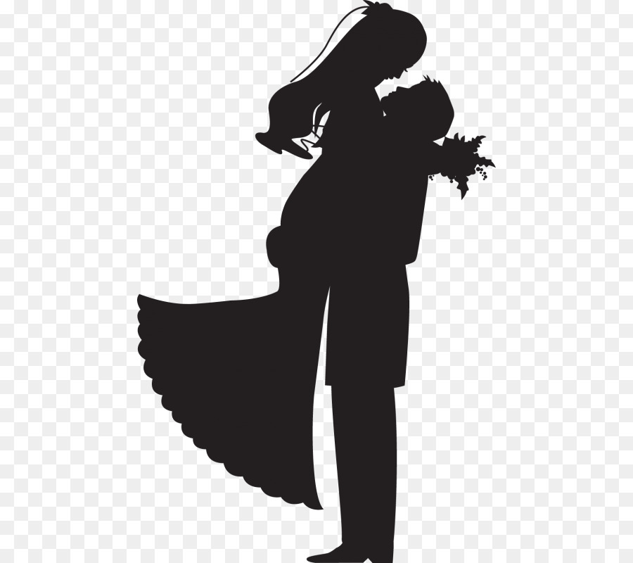 Couple Silhouette，Amour PNG