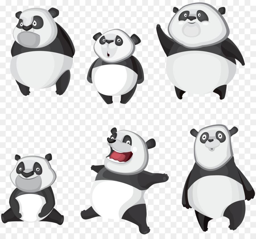 Panda Géant，Dessin PNG