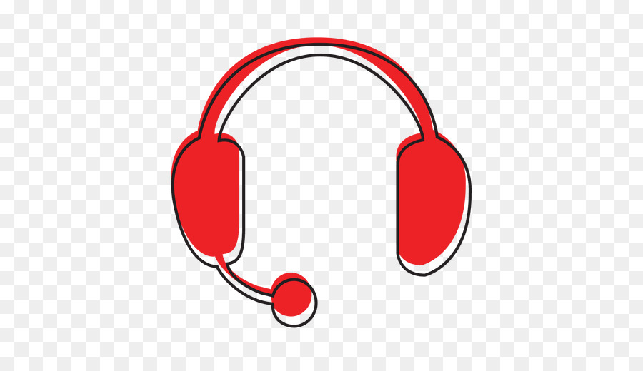 Casque Rouge，Microphone PNG