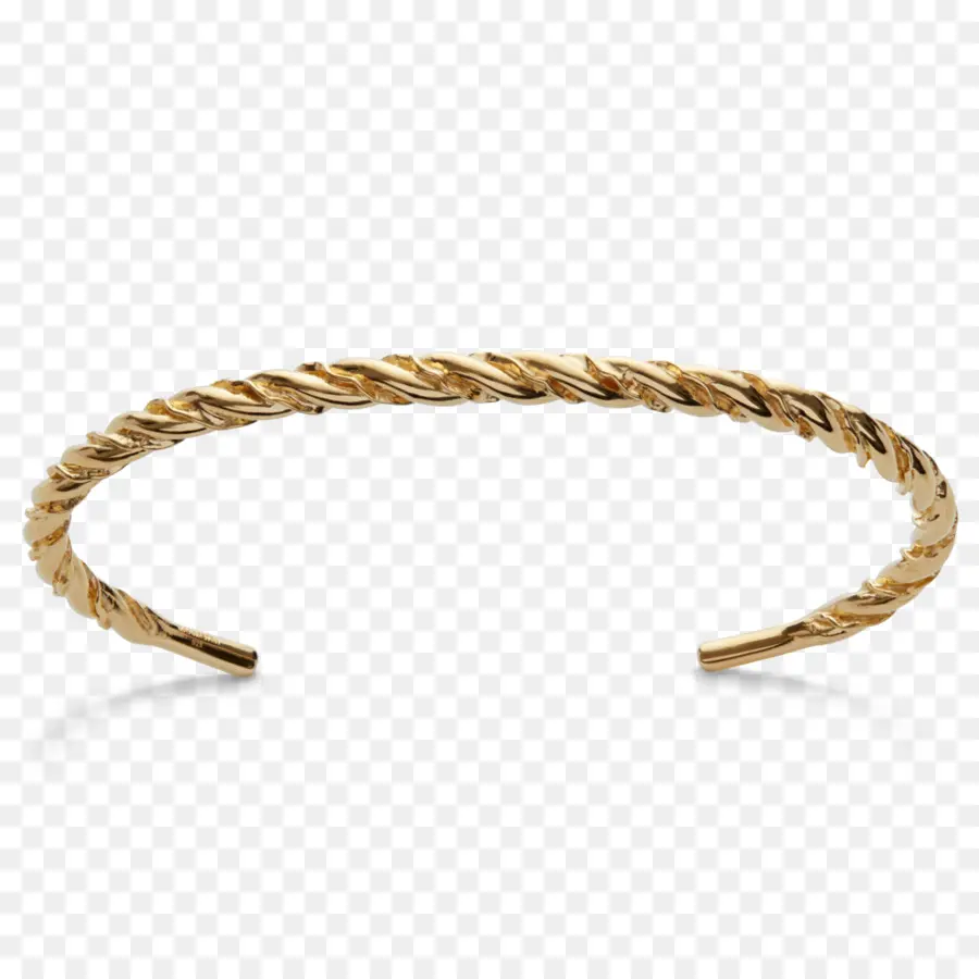 Bracelet En Or，Tordu PNG