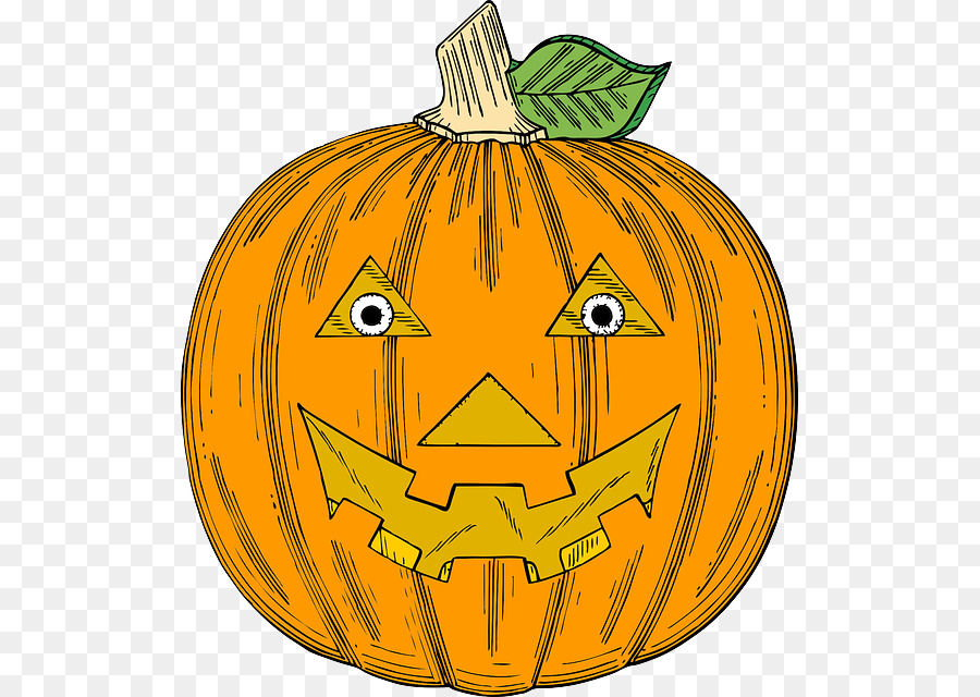 Visage De Citrouille，Halloween PNG