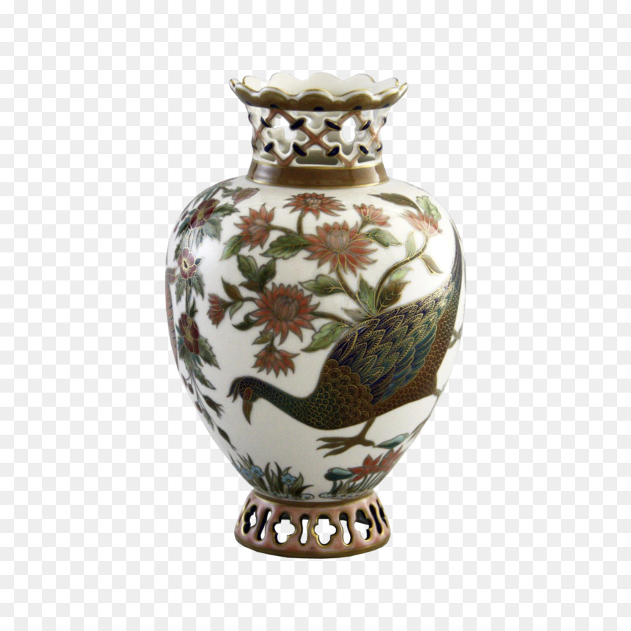 Vase En Porcelaine，Céramique PNG