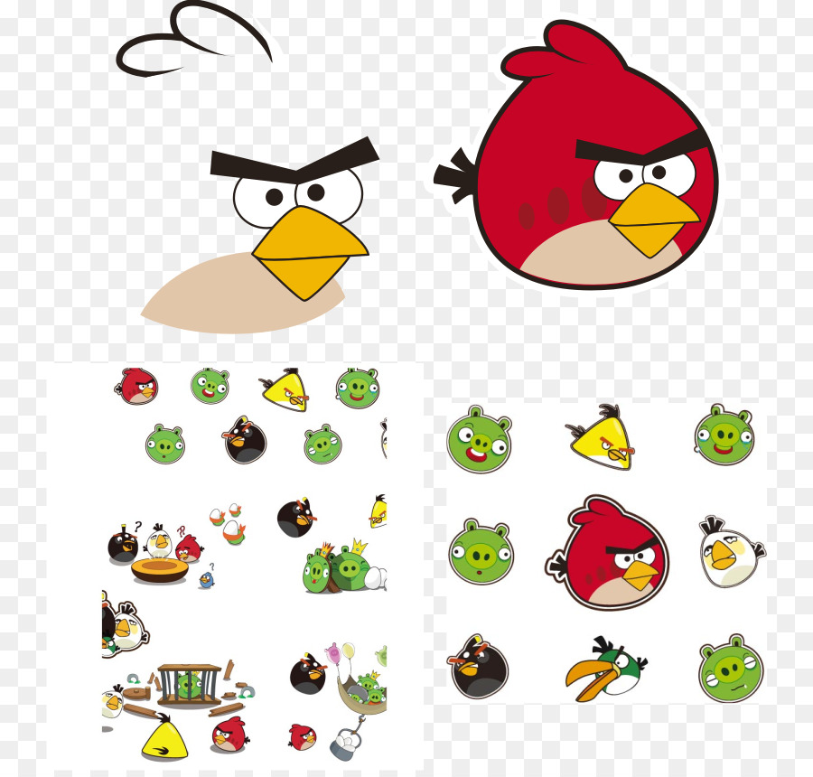 Personnages D'angry Birds，Oiseau Rouge PNG