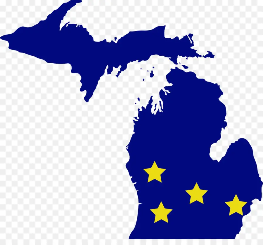 Carte Du Michigan，État PNG