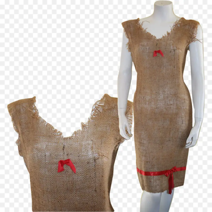 Robe En Toile De Jute，Mode PNG