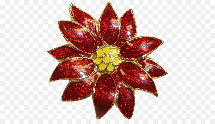 Broche，Poinsettia PNG