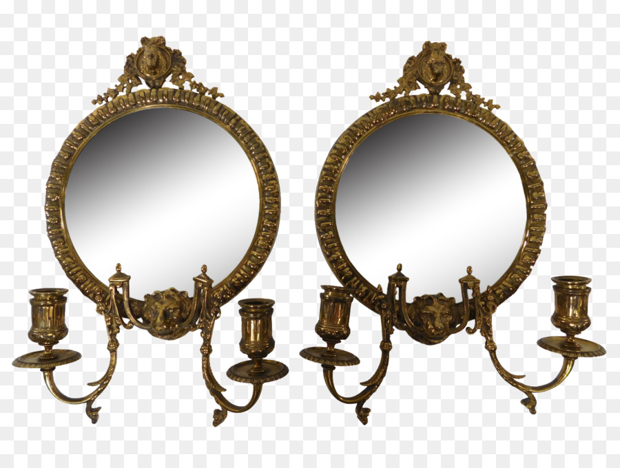 Cadre Miroir Doré，Décor PNG