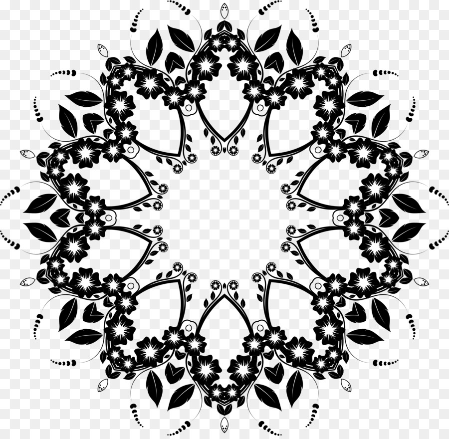 Mandalas，Floral PNG