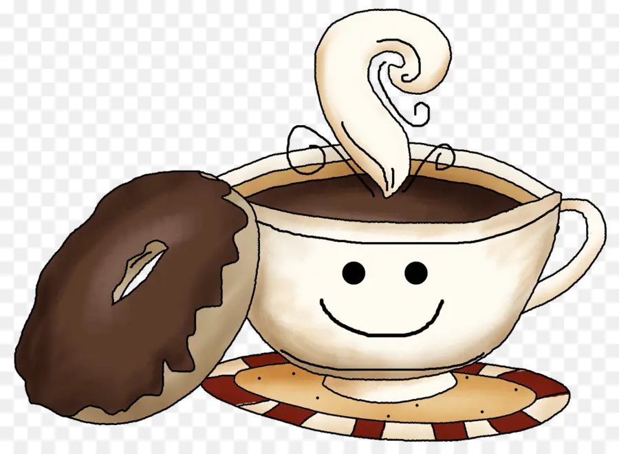 Tasse à Café，Donut PNG