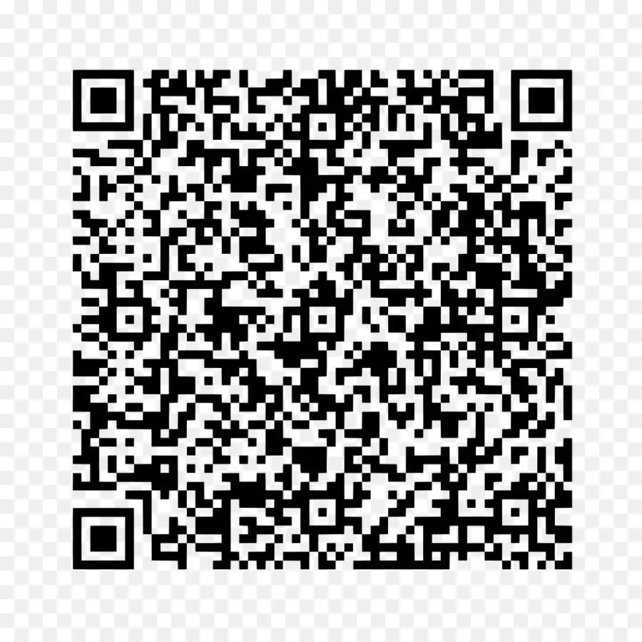 Code Qr，Noir PNG