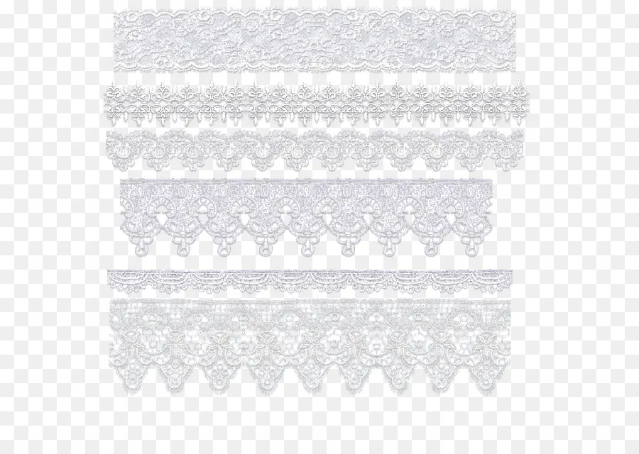 Dentelle，Blanc PNG