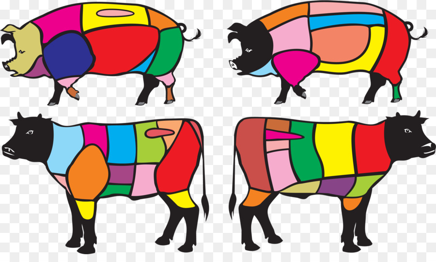 Coupes D'animaux，Viande PNG