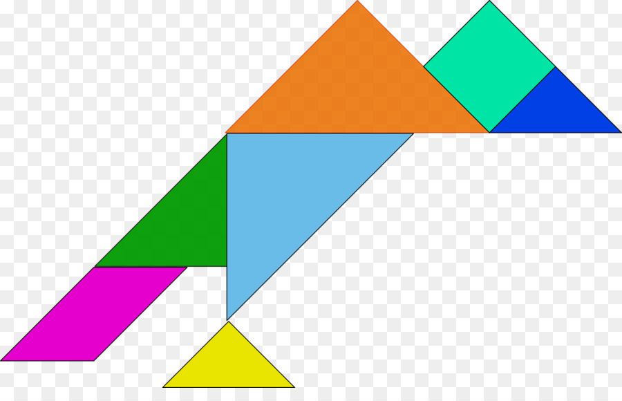 Tangram Coloré，Formes PNG