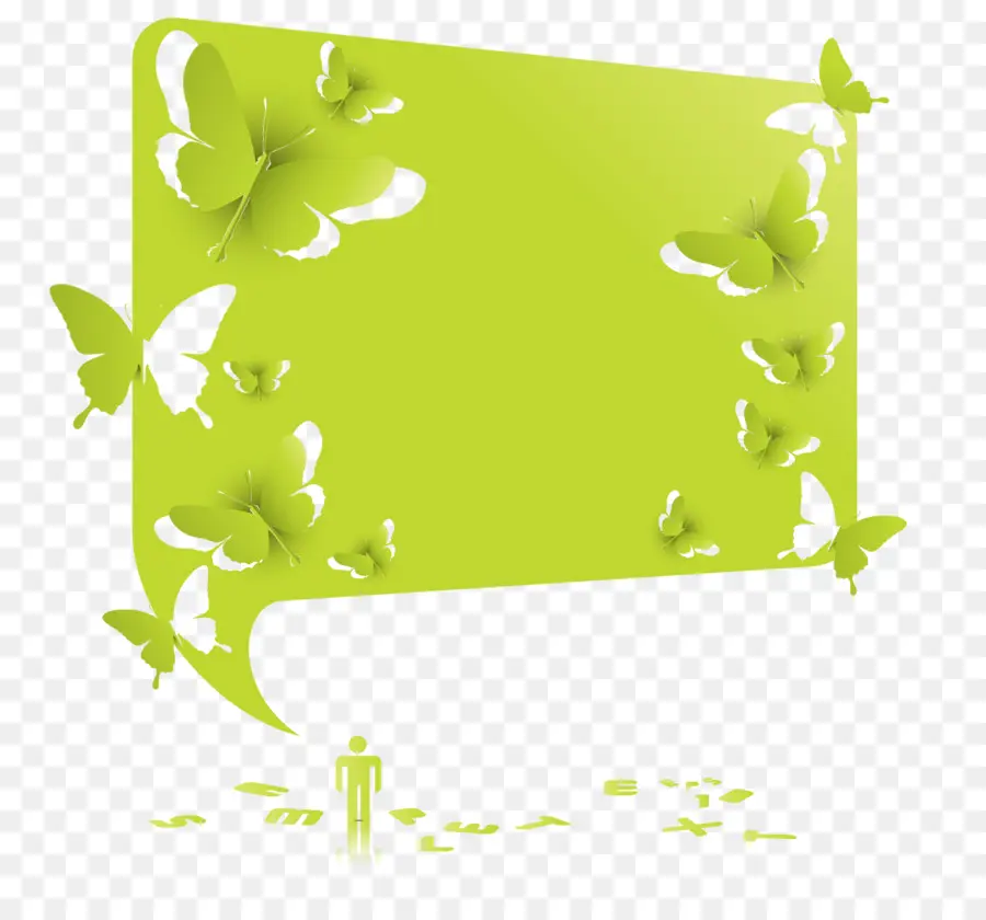 Bulle Verte，Papillons PNG