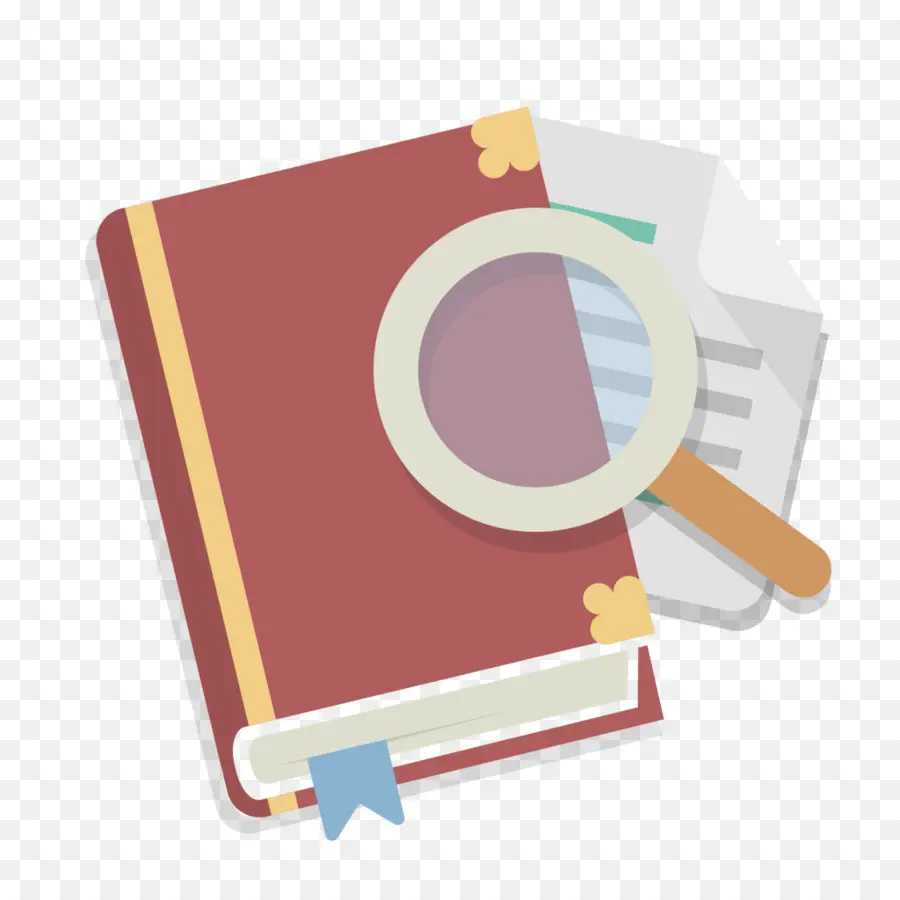 Livre Et Loupe，Recherche PNG