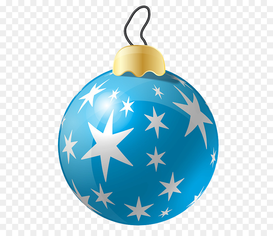 Ornement Bleu，Noël PNG