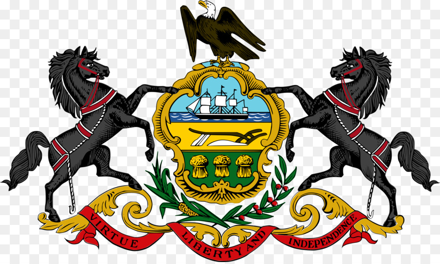 Pennsylvanie，Le Drapeau Et Le Blason De La Pennsylvanie PNG