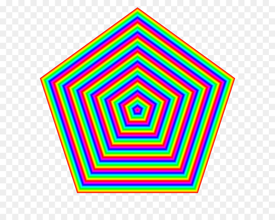 Pentagone Coloré，Géométrique PNG