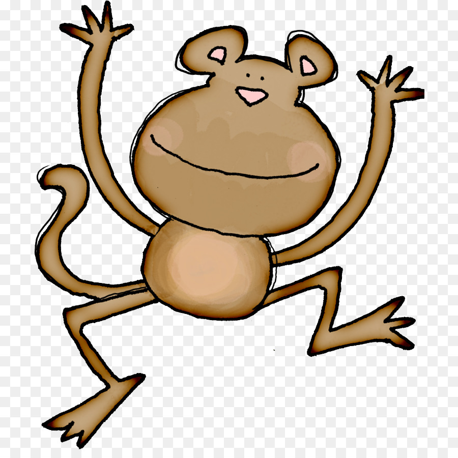 Singe De Dessin Animé，Mignon PNG