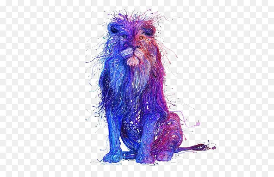 Lion，Coloré PNG