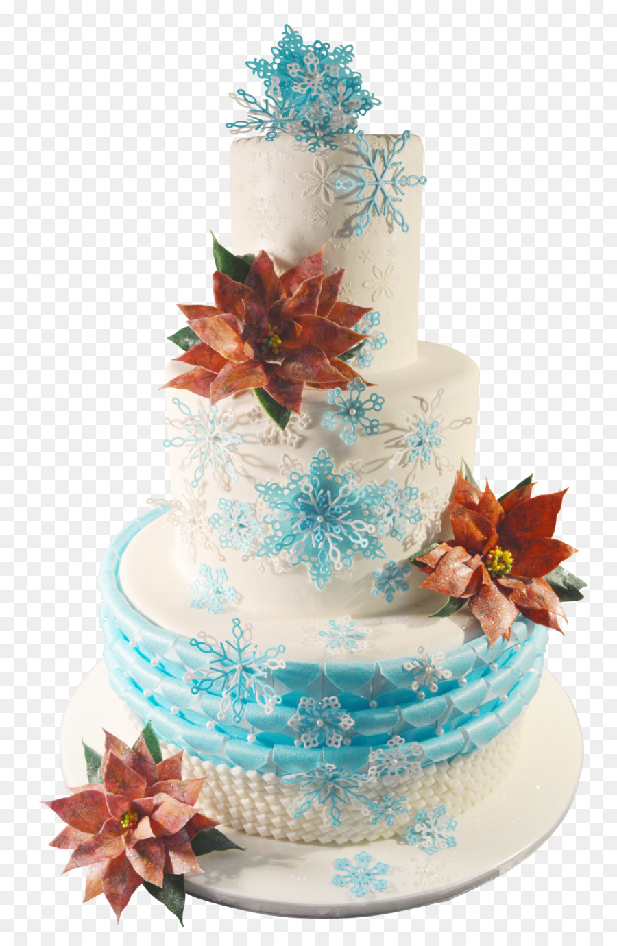 Gâteau De Mariage，Fleurs PNG