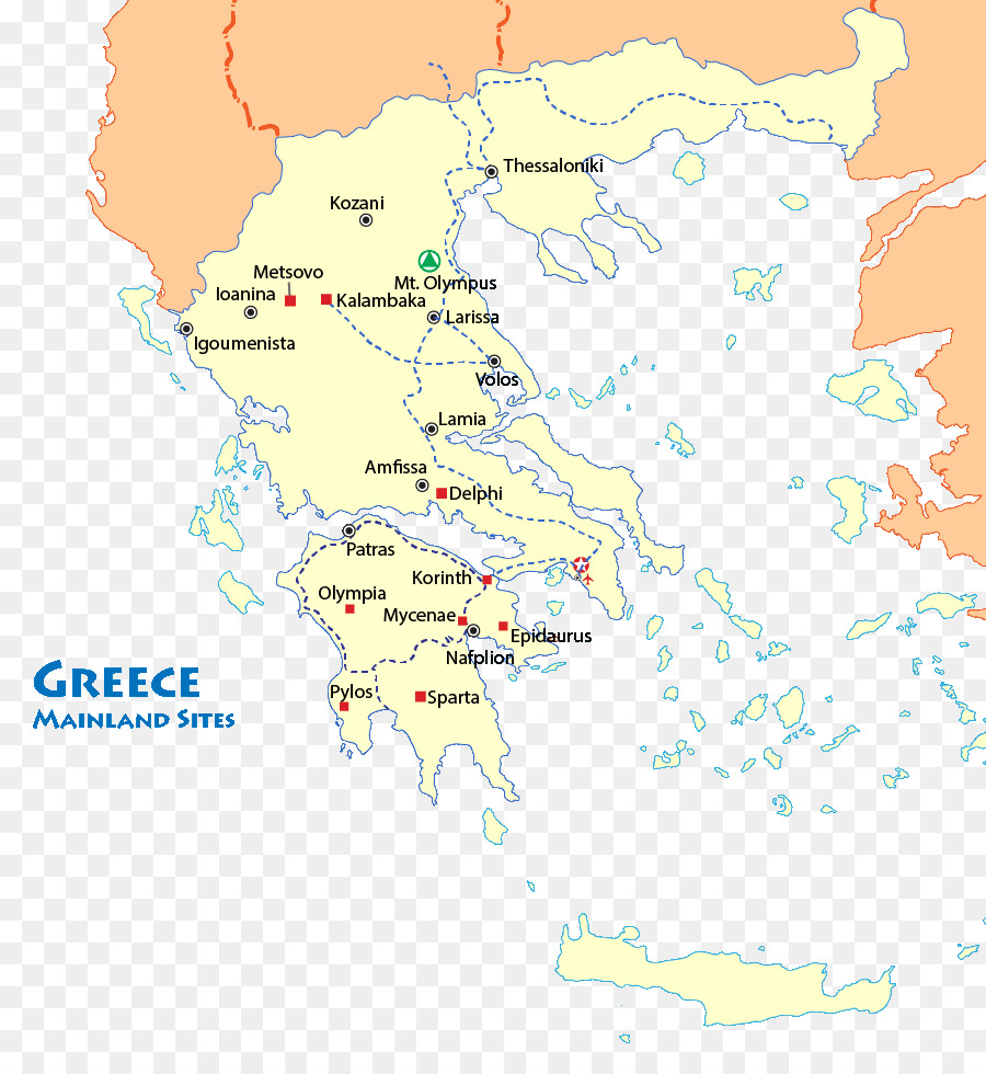 La Grèce，Carte PNG