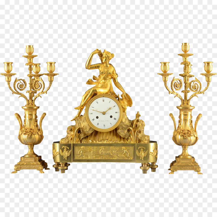 Horloge Dorée，Candélabre PNG