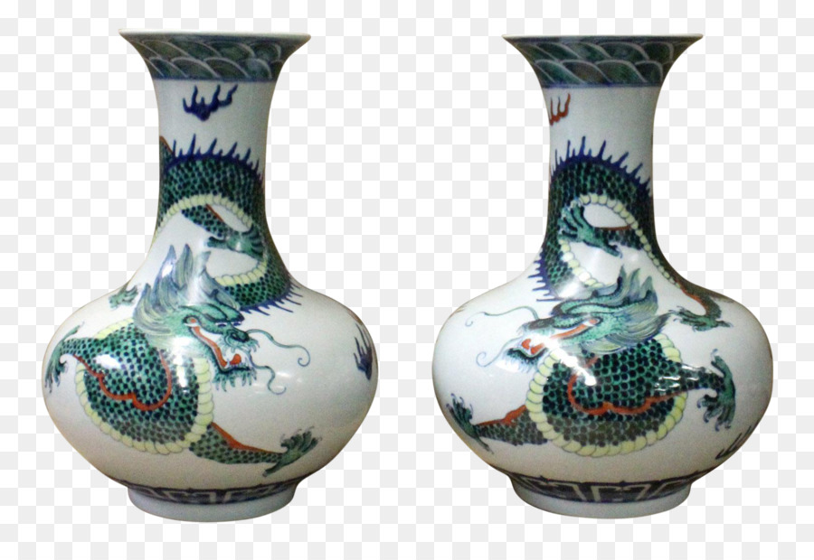 Vases Dragons，Céramique PNG