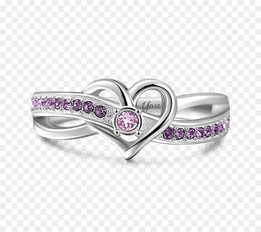 Bague Coeur，Argent PNG