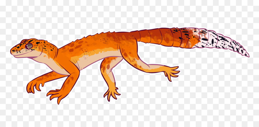 Lézard Orange，Reptile PNG