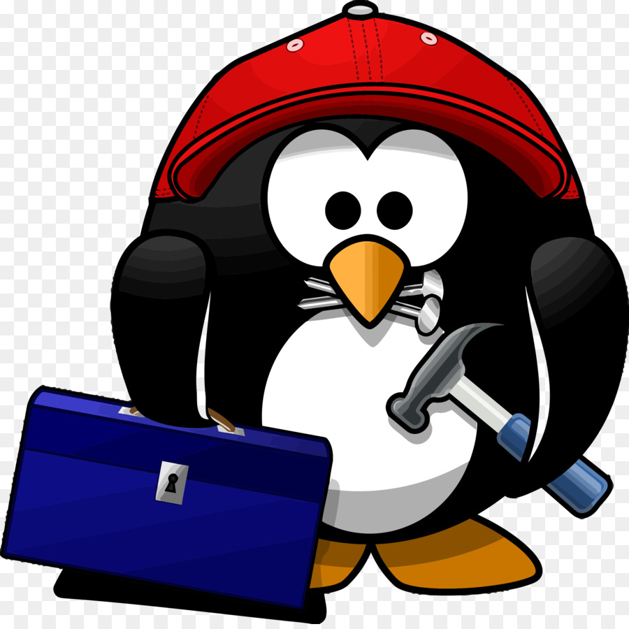 Pingouin Avec Boîte à Outils，Manchot PNG