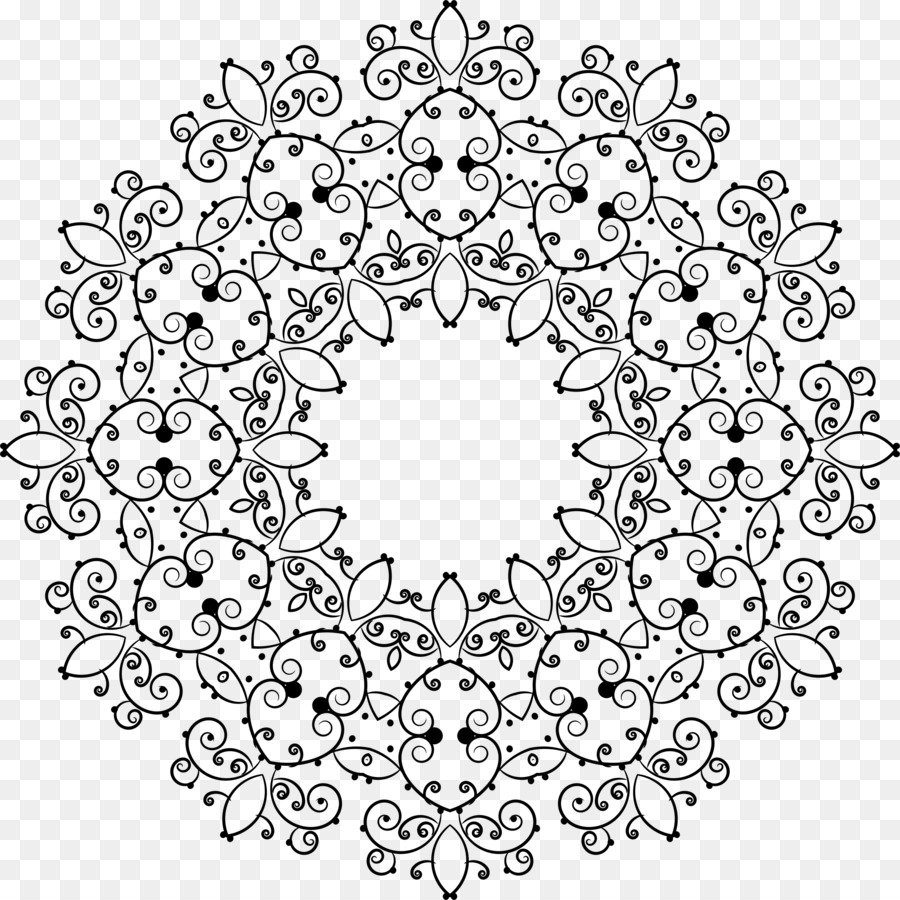 Mandalas，Floral PNG