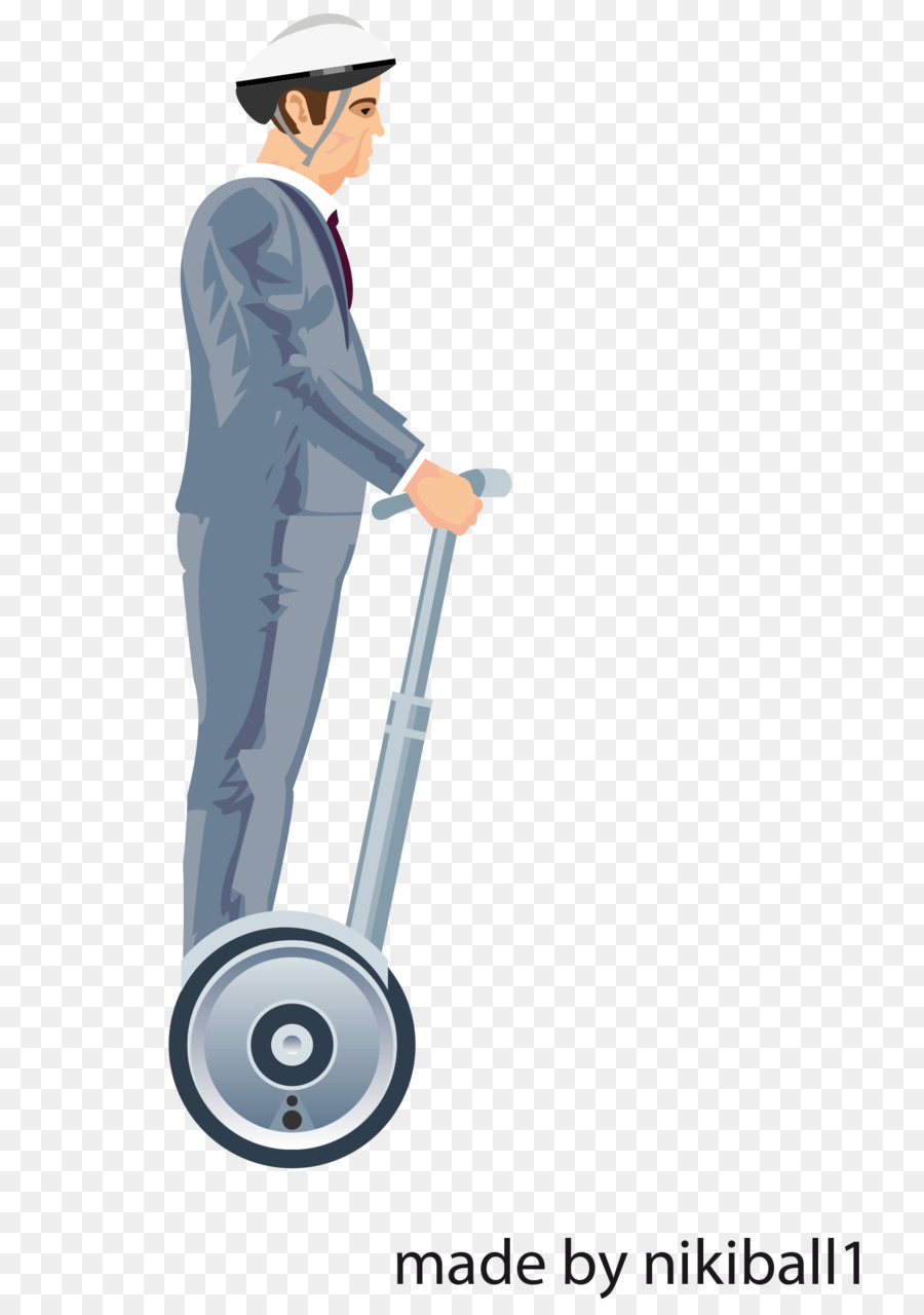 Homme Sur Segway，Costume PNG