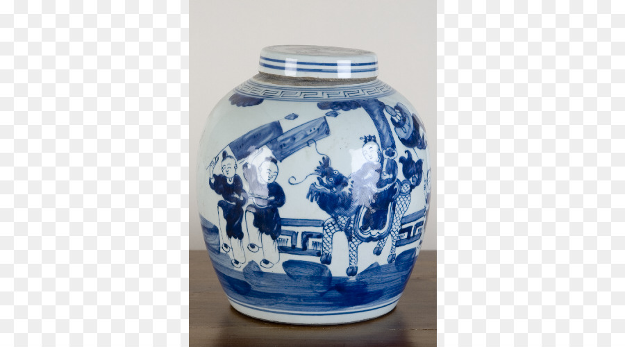 Bleu Et Blanc De La Poterie，Vase PNG