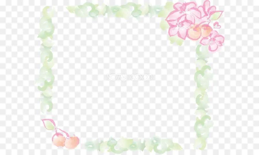 Cadre Floral，Fleurs PNG